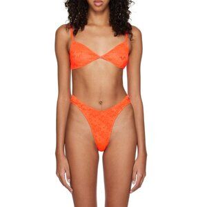 Balenciaga Orange Minimal Bra and panties duo Both in Size small